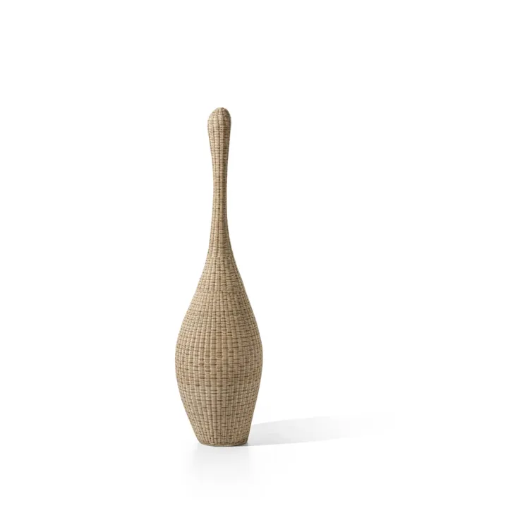 Gervasoni Bolla Stor Rattan – gulvlampe — produktfoto