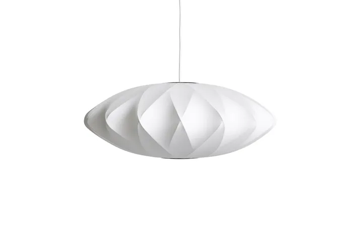 HAY Nelson Saucer Crisscross Bubble Mellem Off-White – pendel — produktfoto