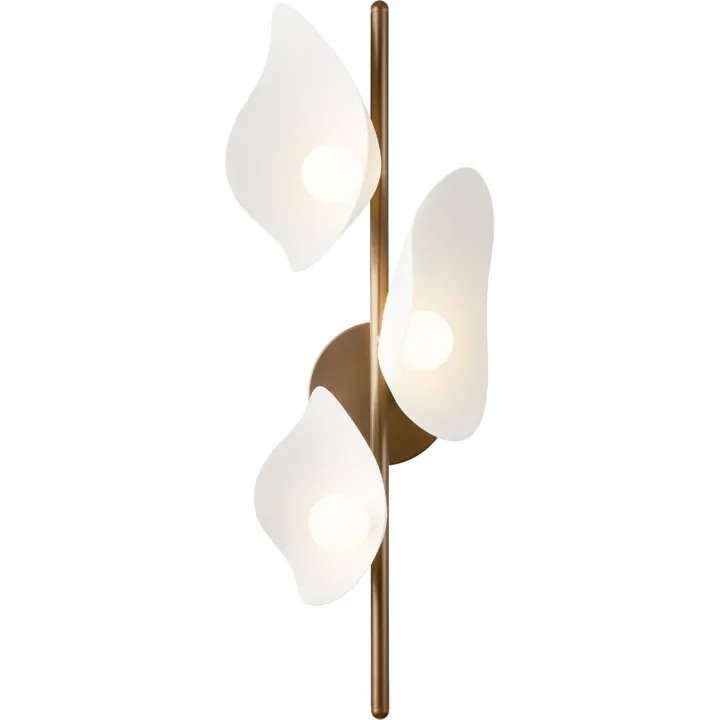 Nuura Florii 3 Mørk Bronze/Hvid – væglampe — produktfoto
