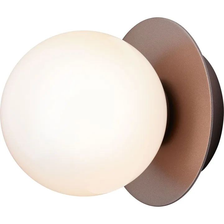 Nuura Liila 1 Væg/ Lille Mørk Bronze/Opal – væglampe — produktfoto