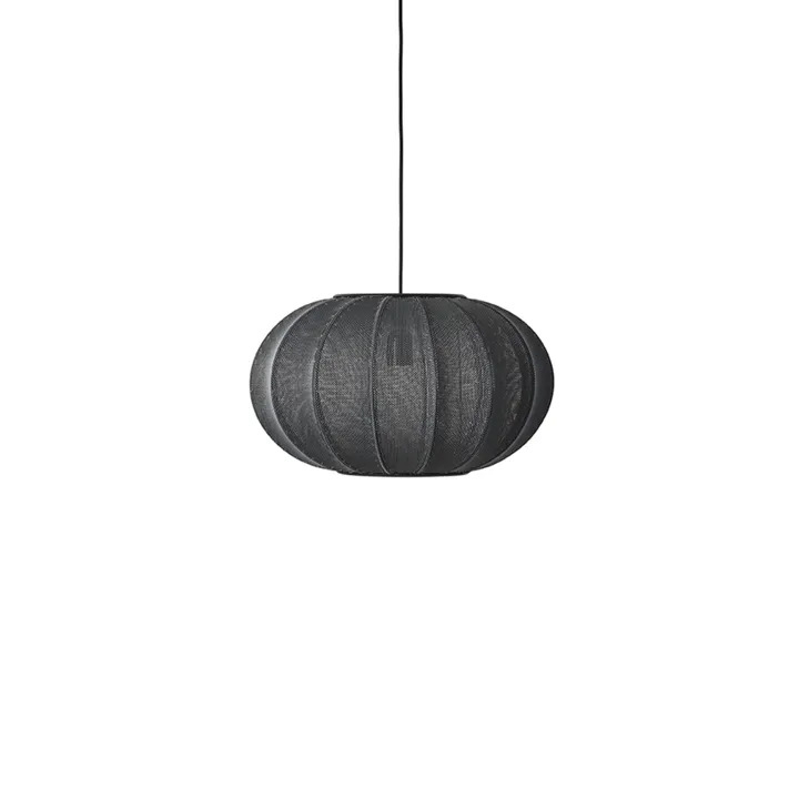 Made By Hand Knit-Wit Oval Ø45 Sort – pendel — produktfoto