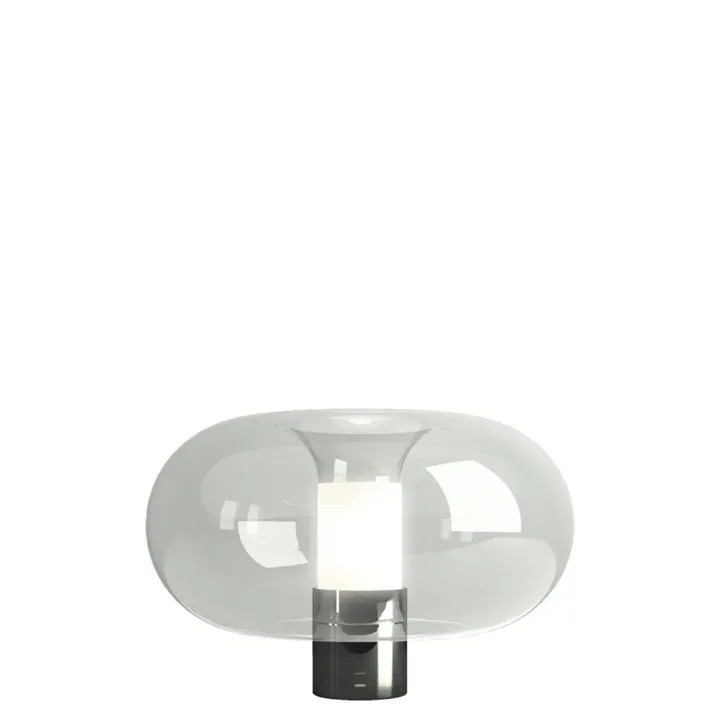 FontanaArte Fontanella Stor Krom/Sort – bordlampe — produktfoto