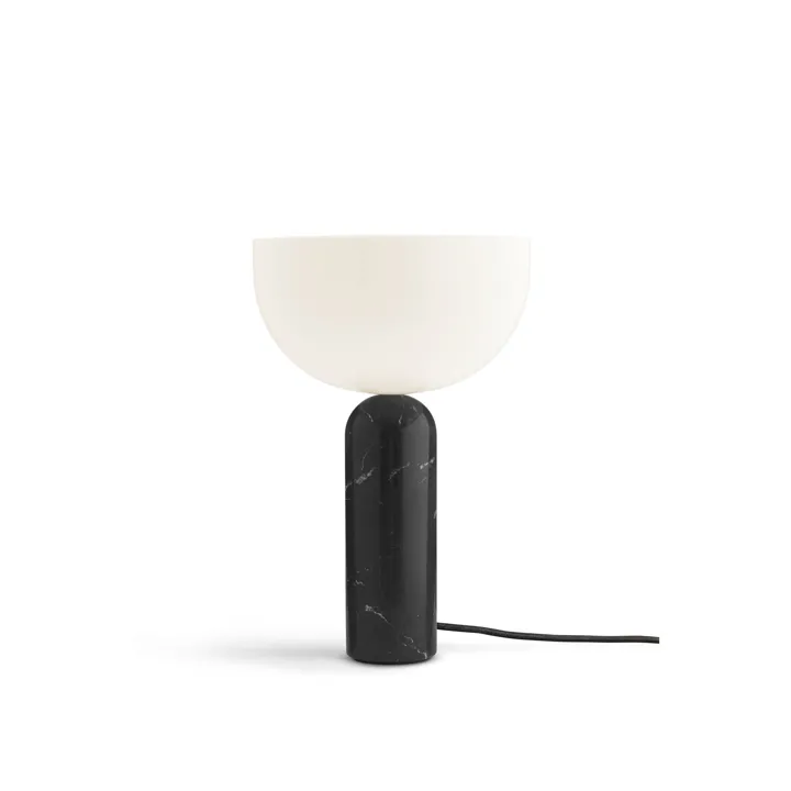 New Works Kizu Sort Marmor Stor – bordlampe — produktfoto