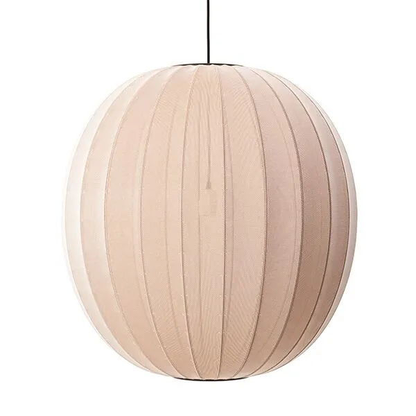 Made By Hand Knit-Wit Round Sand Stone Ø75 – pendel — produktfoto