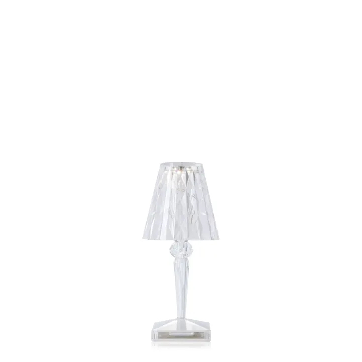 Kartell Battery Krystal – bordlampe — produktfoto