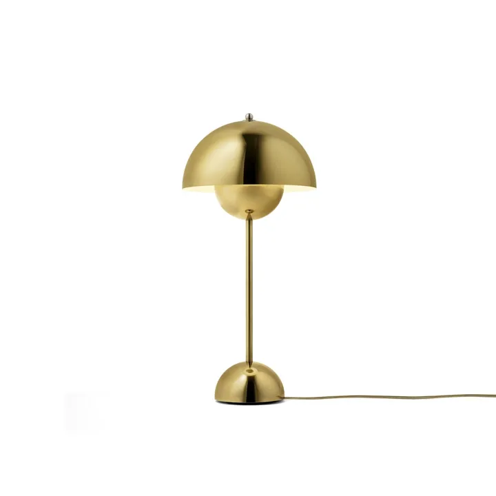 &Tradition Flowerpot VP3 Poleret Messing – bordlampe — produktfoto
