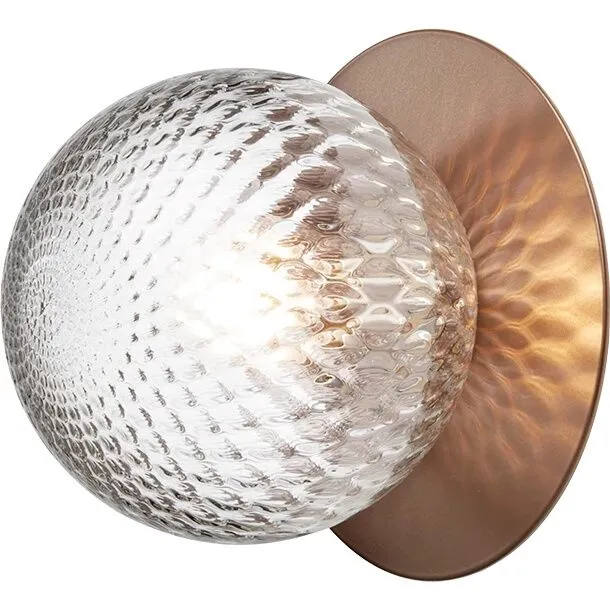 Nuura Liila 1 Væg/ Medium Mørk Bronze/Klar – væglampe — produktfoto