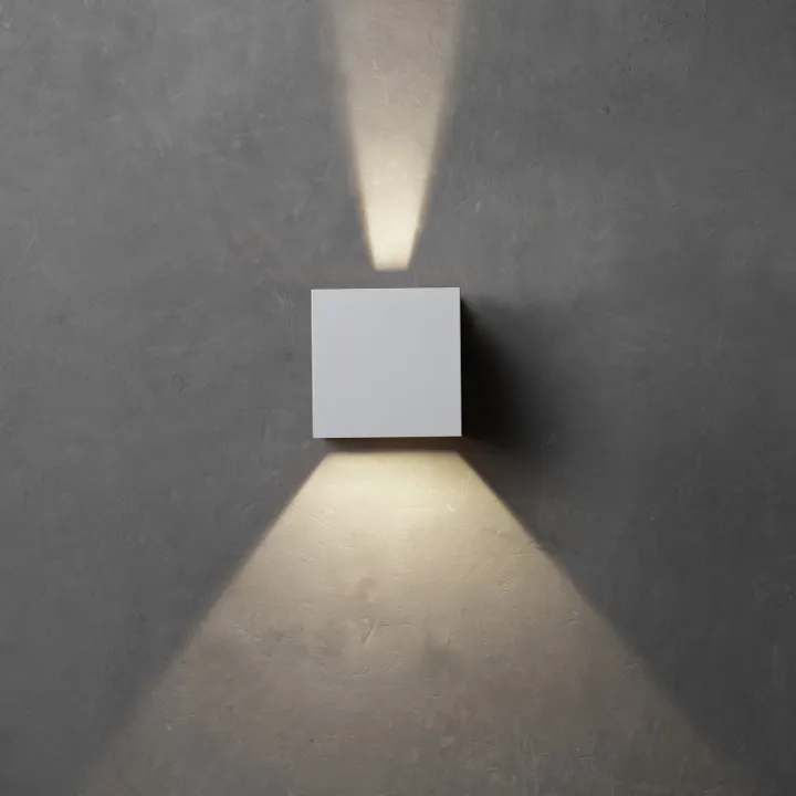 Lumenlight Toscana udendørs , 2x5W, hvid – udendørs væglampe — produktfoto