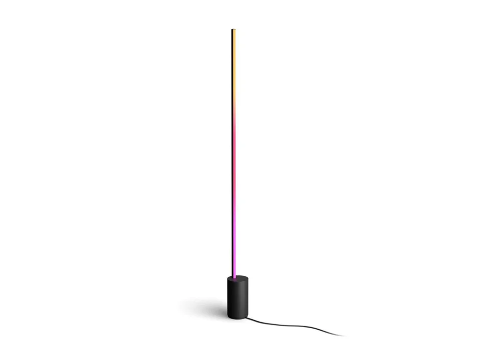 Philips Hue Signe Gradient gulvlampe sort  -  farvet lys — produktfoto