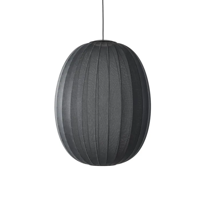 Made By Hand Knit-Wit High/Oval Ø65 Sort LED – pendel — produktfoto