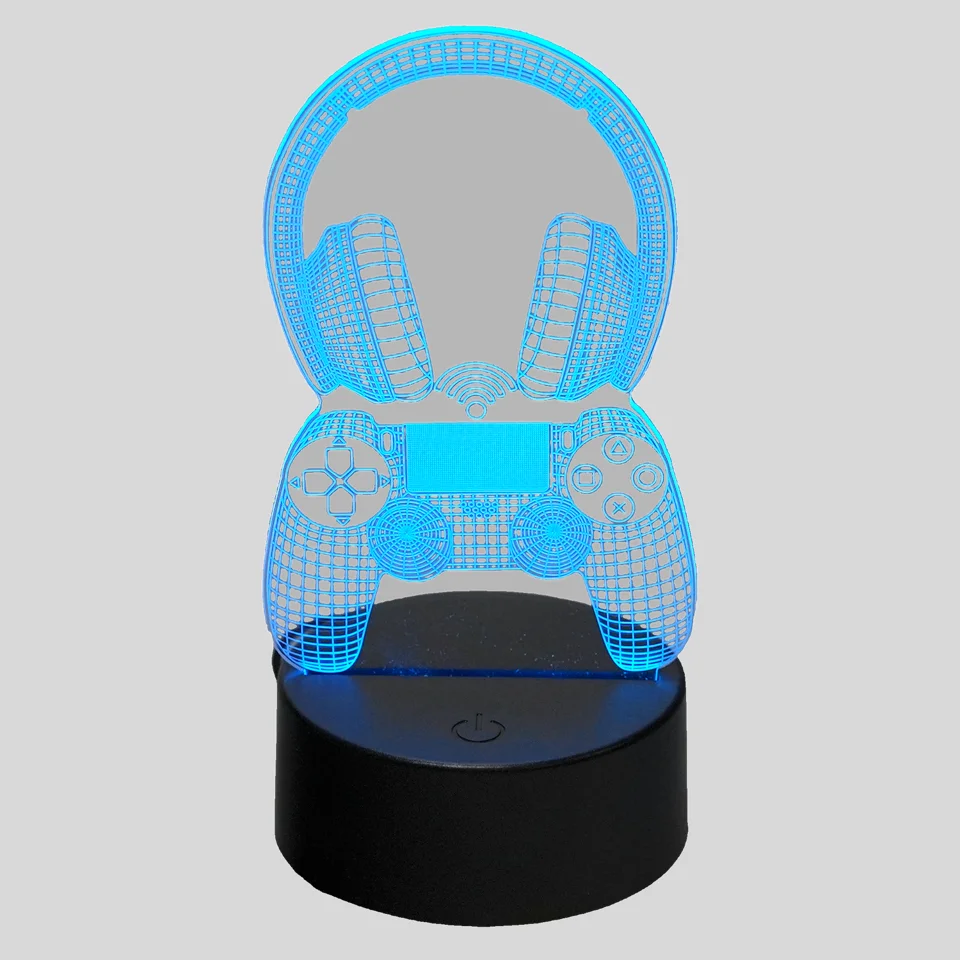 Mecharite 3D LED Lampe - Controller & Headset – dekorationslys — produktfoto