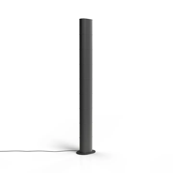 Stilnovo Colonna Black 9005 – gulvlampe — produktfoto