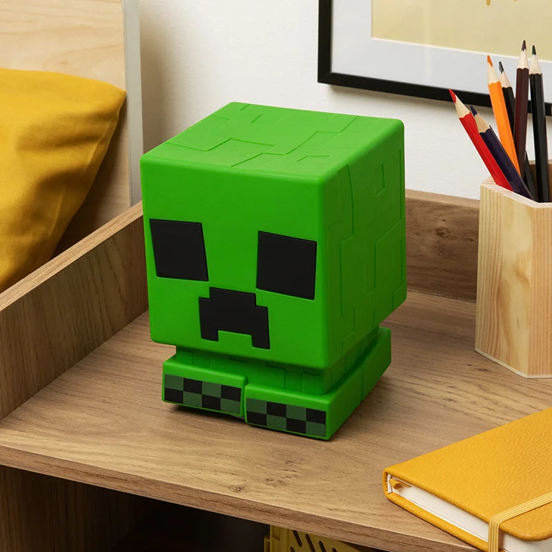 Paladone Minecraft Creeper SquishyGlo Silicone Lys Rechargeable Figur – dekorationslys — produktfoto