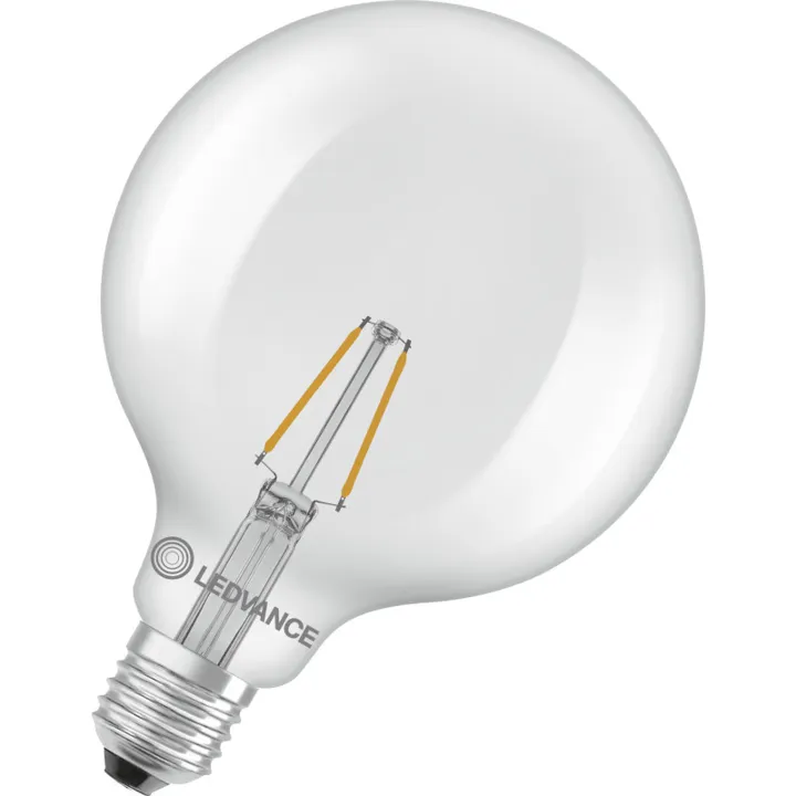 Ledvance E27 globepære, 2700K, 1,8W – pære — produktfoto
