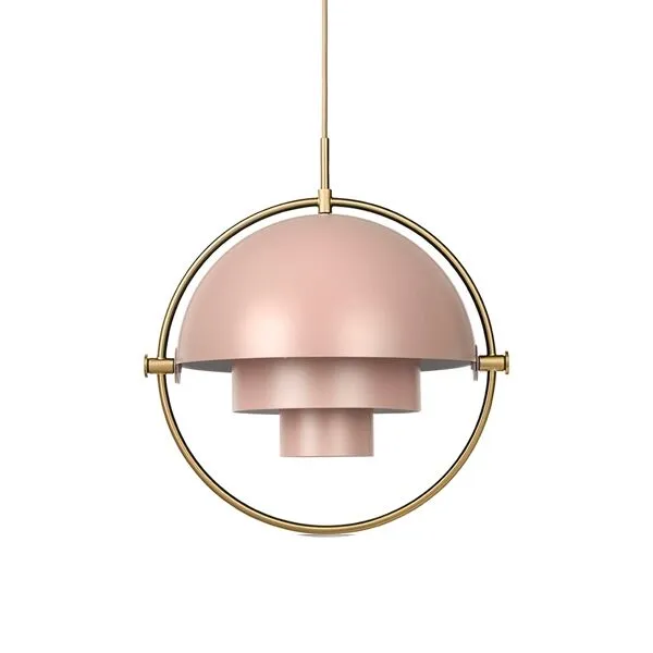 GUBI Multi-Lite Stor Rose & Messing – pendel — produktfoto