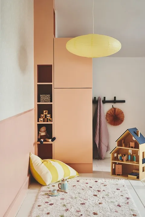 Nordlux Villo rispapir 60, gul – pendel — produktfoto