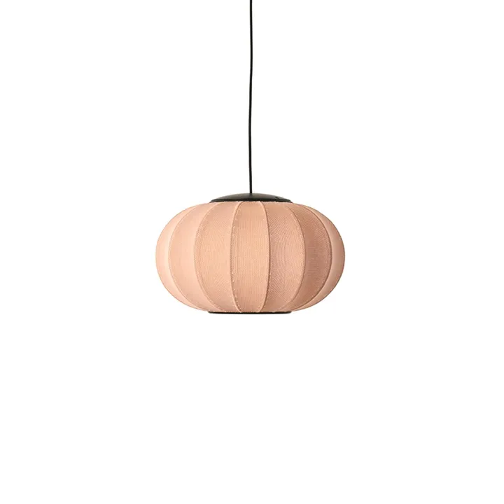 Made By Hand Knit-Wit Oval Ø45 Coral LED – pendel — produktfoto