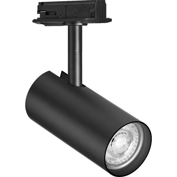 Osram Tracklight 1F Cylinder skinnespot, sort – spot — produktfoto