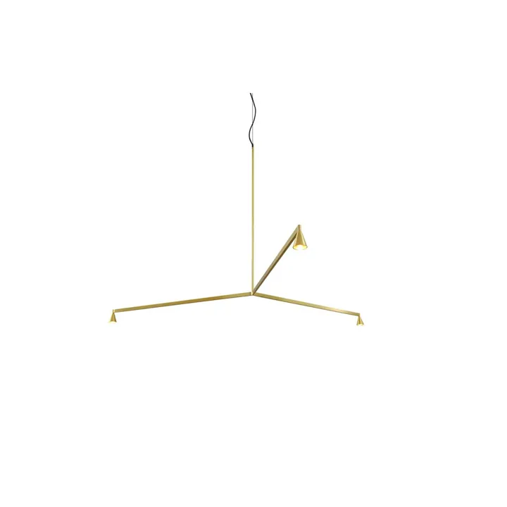Trizo21 Trizo 21 Austere Chandelier Y 75 Messing – pendel — produktfoto
