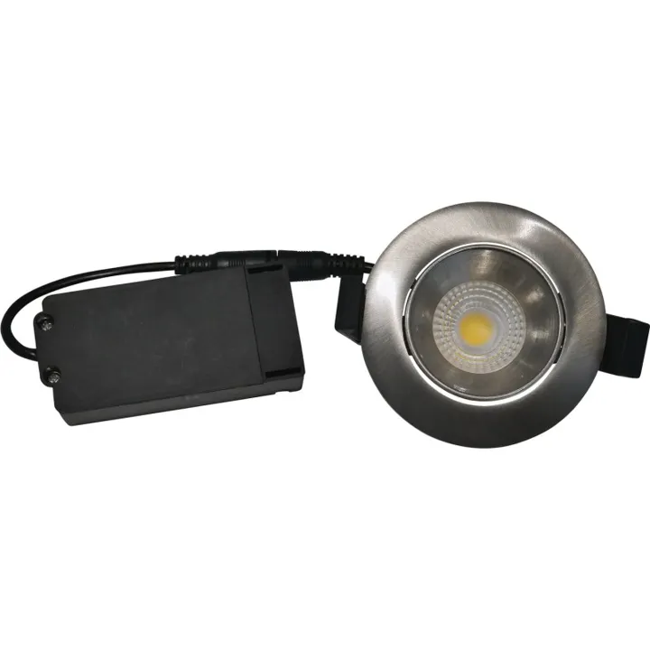 Nordtronic Velia Low Profile indbygningsspot, børstet alu, 4000K – indbygningsspot — produktfoto