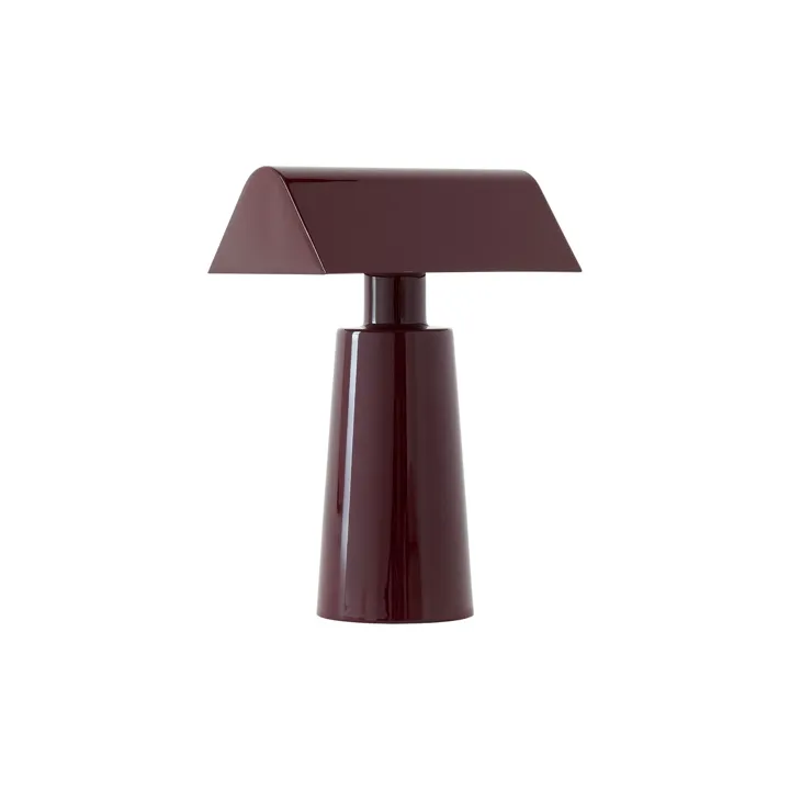 &Tradition Caret MF1 Mørk Bordeaux – transportabel bordlampe — produktfoto