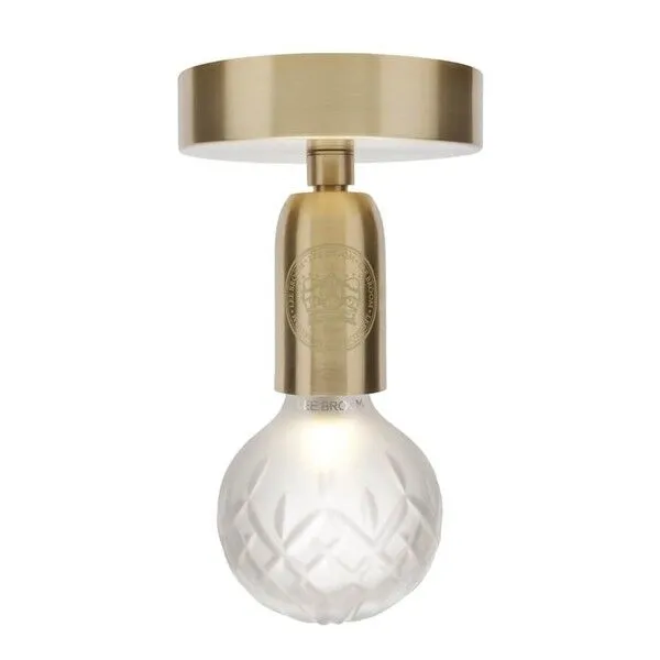 Lee Broom Crystal Bulb Matteret/Messing – loftlampe — produktfoto