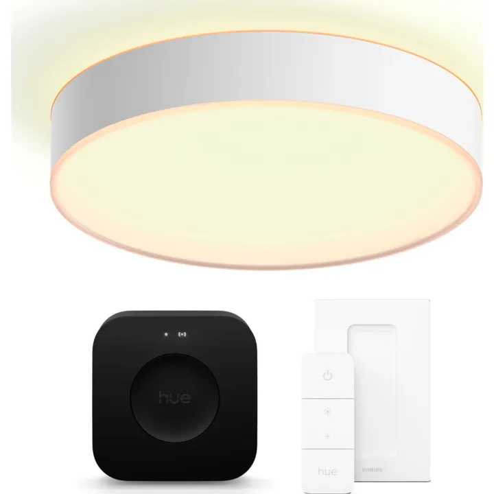 No brand Philips Hue Enrave , hvid, Ø38 cm, startsæt – loftlampe — produktfoto