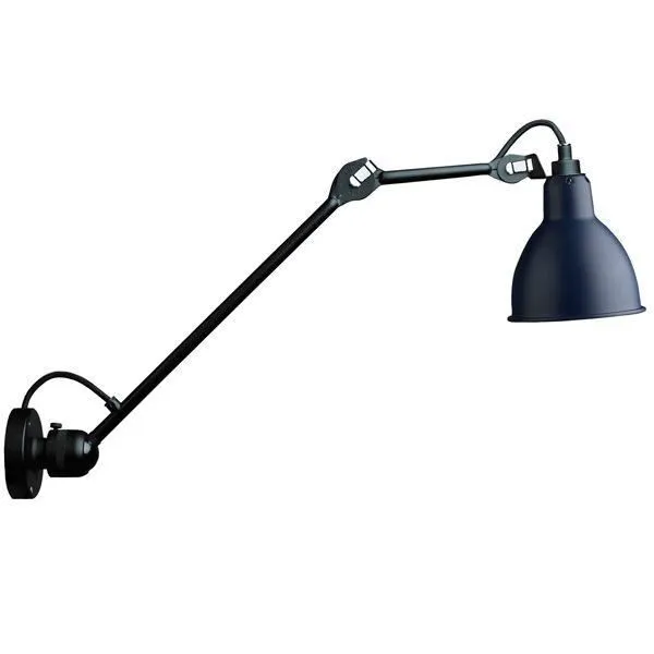 La Lampe Gras N304 L40 Mat Sort & Blå Hardwired – væglampe — produktfoto