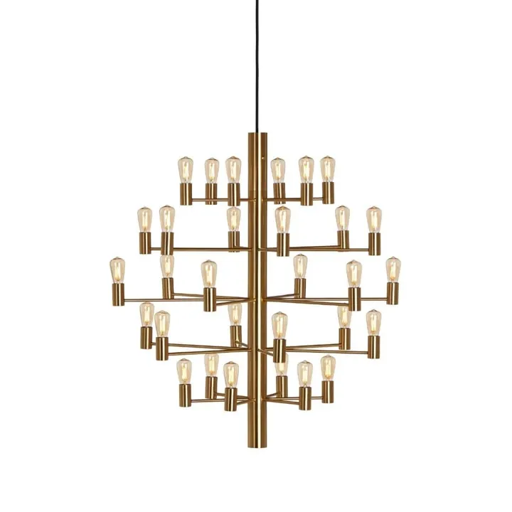 Herstal Krona Manola 30 Satin Messing – pendel — produktfoto