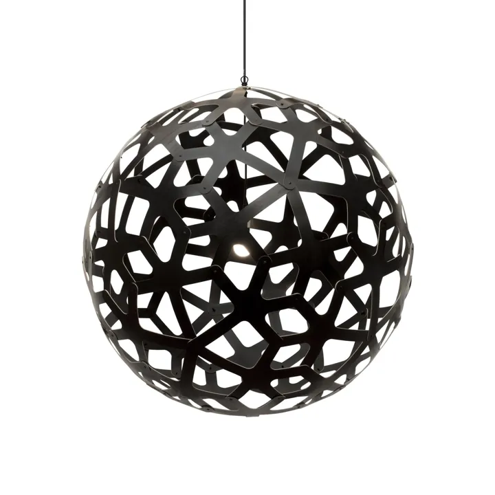 David Trubridge Coral Ø100 Sort 2 Sider – pendel — produktfoto