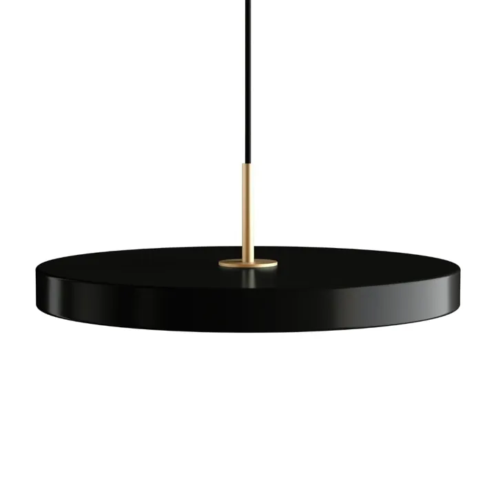 Umage Asteria Plus Medium Black m/ Messingtop – pendel — produktfoto