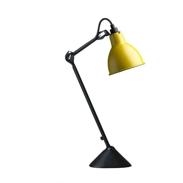 La Lampe Gras N205 Mat Sort & Mat Gul – bordlampe — produktfoto