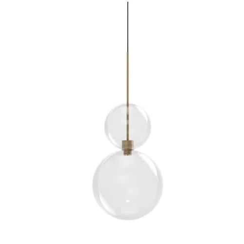Karman Opium 2 Transparent/Aluminium/Bronze – pendel — produktfoto