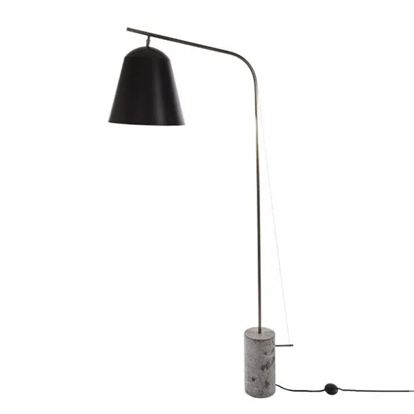 NORR11 Line Two Sort – gulvlampe — produktfoto