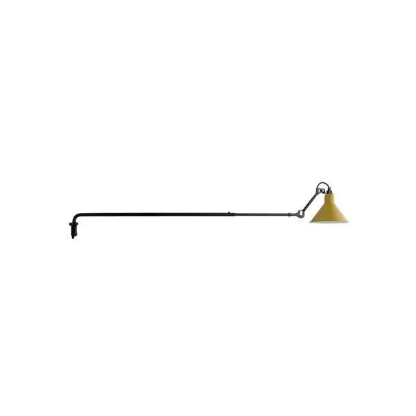 La Lampe Gras N213 Mat Sort & Mat Gul – væglampe — produktfoto
