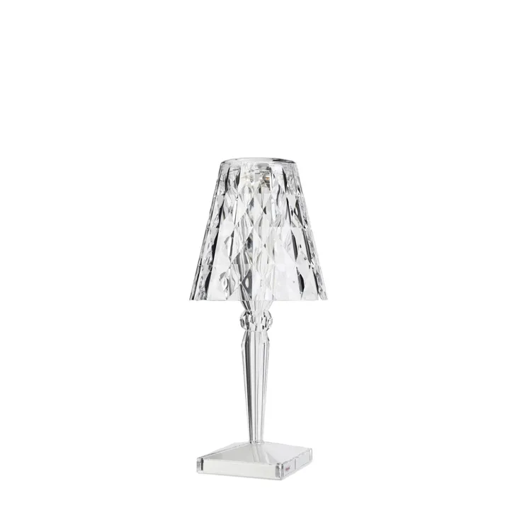 Kartell Big Battery Krystal – bordlampe — produktfoto