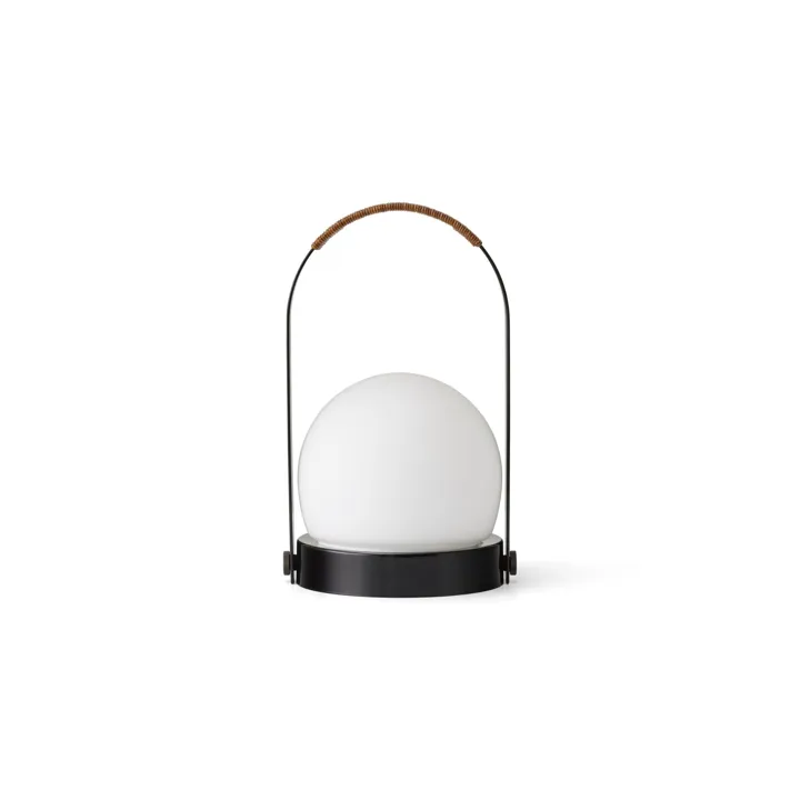 Audo Copenhagen Carrie Sort Stål/Læder – transportabel bordlampe — produktfoto