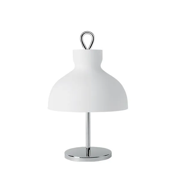 TATO Arenzano Lav Hvid & Krom – bordlampe — produktfoto