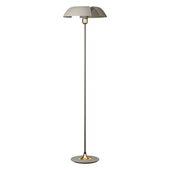 AYTM CYCNUS Taupe/Guld – gulvlampe — produktfoto