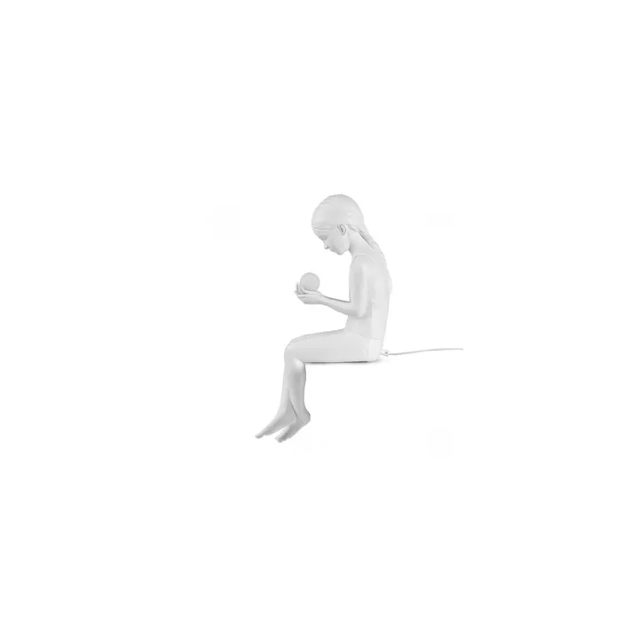 Seletti Inner Glow Mini Girl Hvid – bordlampe — produktfoto