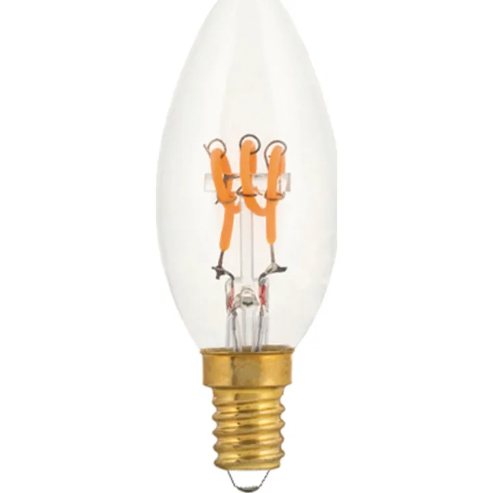 E3Light Vintage E14 kertepære, 2200K, 3W – pære — produktfoto