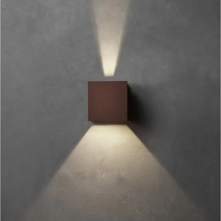 Lumenlight Toscana udendørs , 2x5W, kobber – udendørs væglampe — produktfoto
