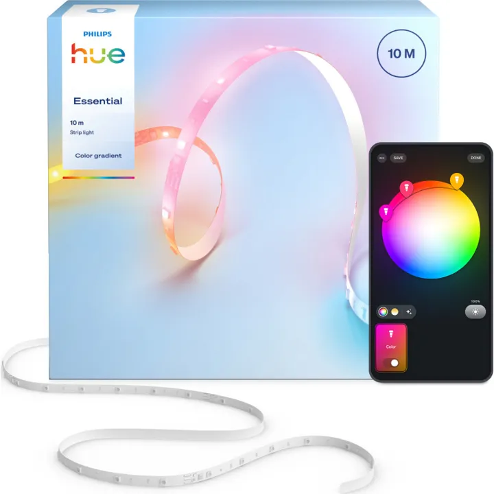 Philips Hue Essential LED stip, 10M – dekorationslys — produktfoto
