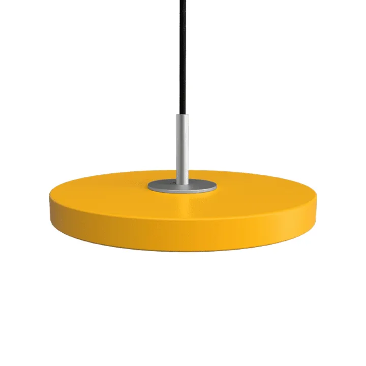 Umage Asteria Micro Saffron Yellow/Stål Top – pendel — produktfoto