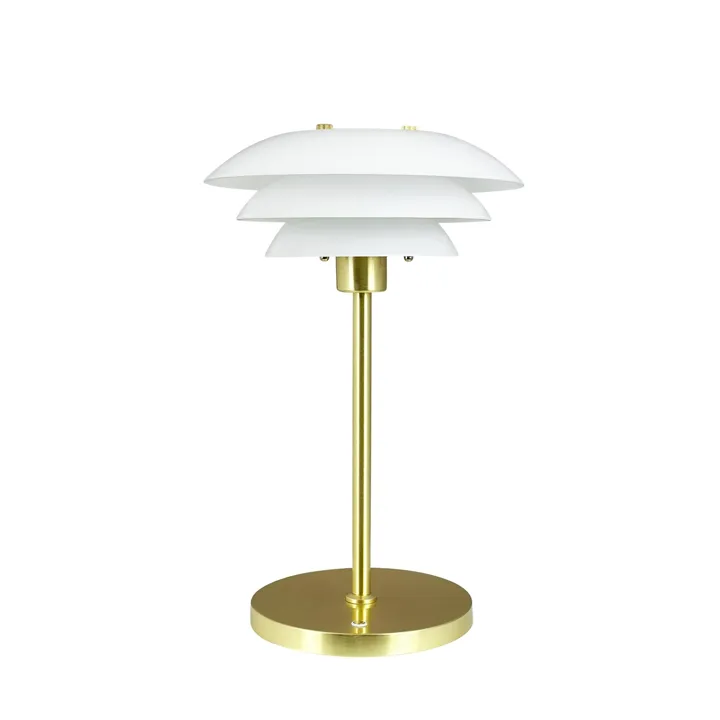 Dyberg Larsen DL20 Opal/Messing – bordlampe — produktfoto