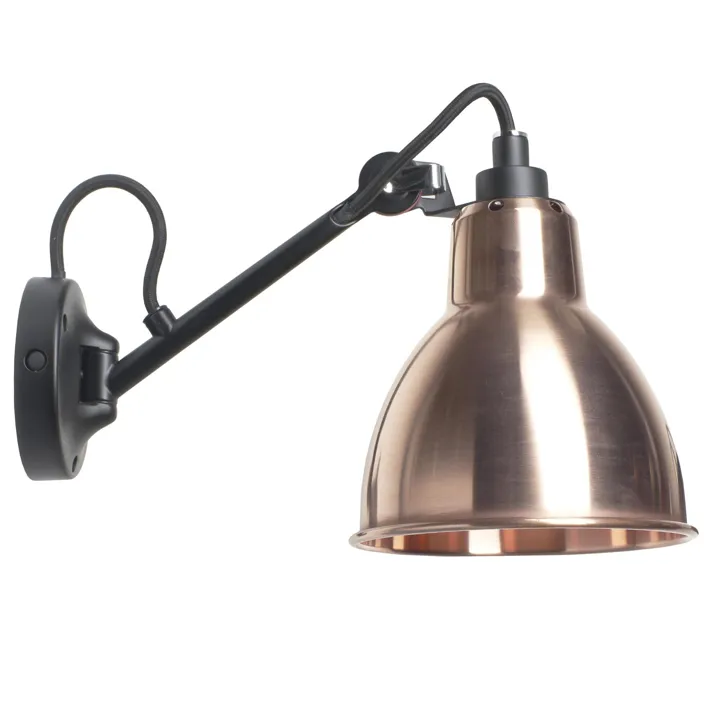 La Lampe Gras N104 Sort/Rå Kobber – DCWéditions – væglampe — produktfoto