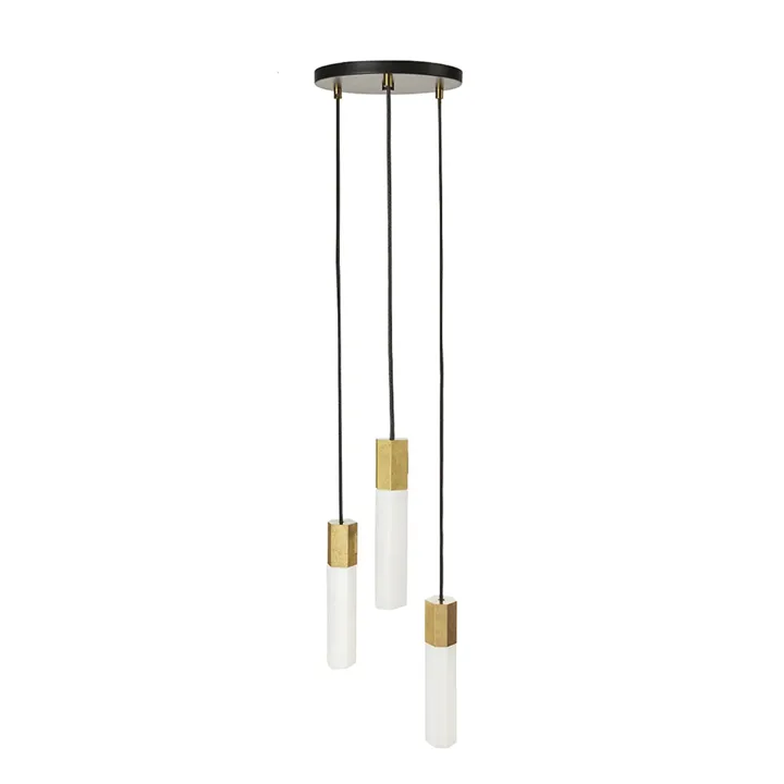Tala Basalt Triple Messing – pendel — produktfoto