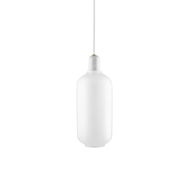 Normann Copenhagen Amp Stor Hvid/Hvid – pendel — produktfoto