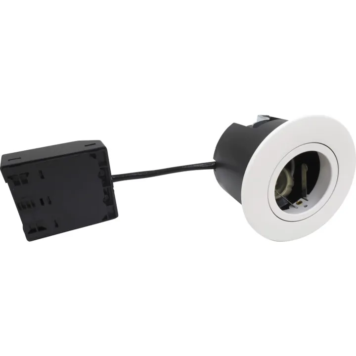 Nordtronic Quick Install indbygningsspot, GU10, rund, mat hvid – indbygningsspot — produktfoto
