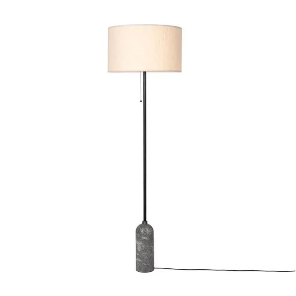 GUBI Gravity Grå Sort/Canvas – gulvlampe — produktfoto